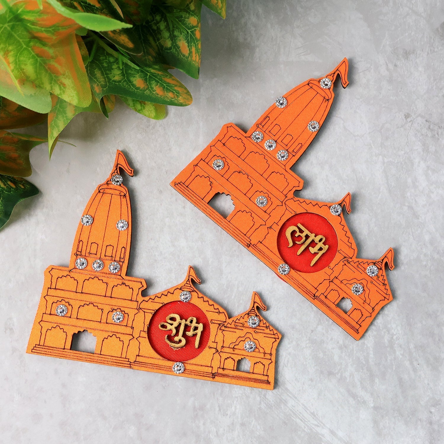 Shubh Labh Ram Temple Decorative Showpiece Shubh Labh Ram Temple Decorative Showpiece